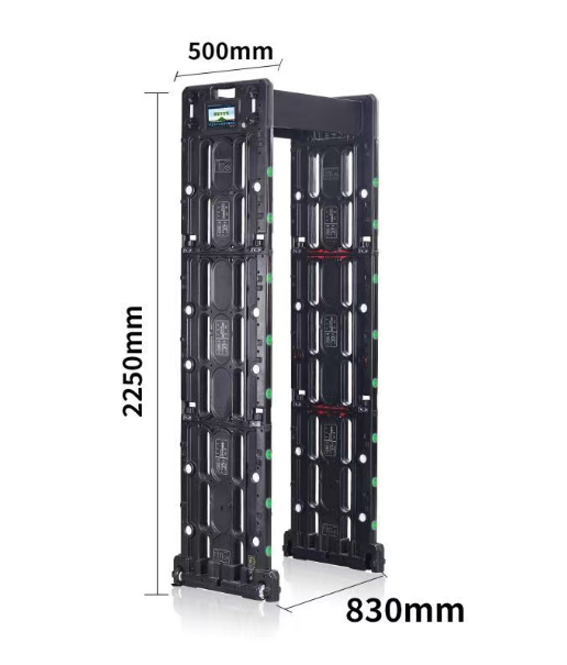 LW6075 Folding portable walk through metal detector Waterproof Outdoor Indoor